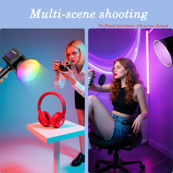 Ultra-Portable RGB Color Changing Photo Lights for Photography, Video - Image 3