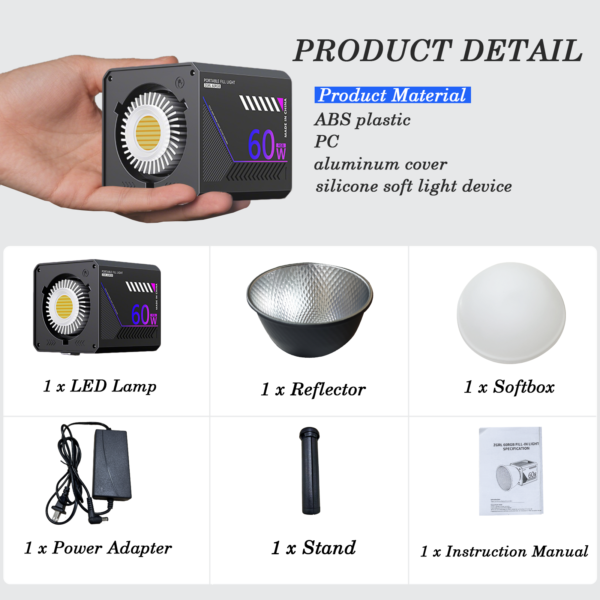 Ultra-Portable RGB Color Changing Photo Lights for Photography, Video - Image 9